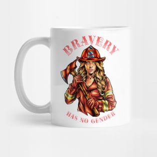 Firefighter Woman Mug